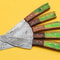 5Piece Handmade Damascus Kitchen Knife Set Razor Sharp Blades 2