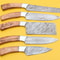 Handmade Damascus Steel Chef Knife Set Popular Wood Handle Kitchen Knives 1