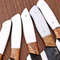 5Piece Hand Forged Carbon Steel Chef Knife Set  Railroad Spike Knives 1