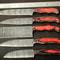 Professional Damascus Steel Kitchen Knife Set Handmade With Pakka Wood Handle 3