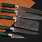Handmade D2 Steel Chef Knife Set Etching Blade With Wood Handle 0