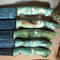 Handmade Damascus 5Piece Knife Set Green Buckeye Burl Wood Handles 3