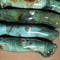 Handmade Damascus 5Piece Knife Set Green Buckeye Burl Wood Handles 2