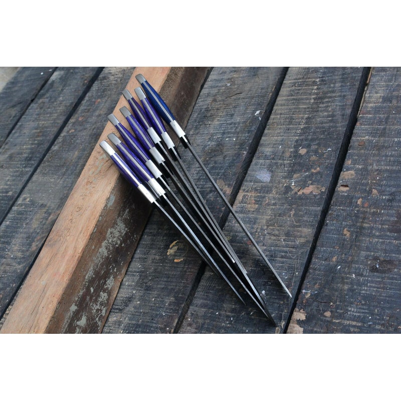 LOT OF 07 Handmade Damascus Steel KitchenChef Knives Full Tang Professional Knife Set 2