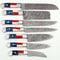 LOT OF 07 Handmade Damascus Steel Kitchen Knives Full Tang Professional Knife Set 0