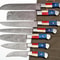 LOT OF 07 Handmade Damascus Steel Kitchen Knives Full Tang Professional Knife Set 2