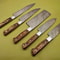 Handmade Damascus Steel Chef Knife Set Lot Of 5 Full Tang Kitchen Knives With Hardwood Handle 2