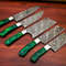 Lot Of 5 Handmade Damascus Steel Chef Knife Set Full Tang Kitchen Knives With Hardwood Handle 2