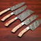 Custom Handmade Damascus Chef Knives Set Of 5 Professional Kitchen Knife Collection 2