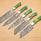 Damascus Steel Professional Chef Knives Set Of 5 Handmade Kitchen Knife Collection 0
