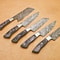 Handmade Damascus Steel Chef Knife Collection 5Piece Kitchen Knife Set Gift 1