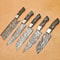 Handmade Damascus Steel Chef Knife Collection 5Piece Kitchen Knife Set Gift 0