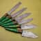 Lot Of 6 Custom Damascus Chef Knives Full Tang Kitchen Skinning Set 2