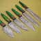 Lot Of 6 Custom Damascus Chef Knives Full Tang Kitchen Skinning Set 3