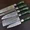 Rare Handmade Damascus Steel 5Piece Chef Knife Set With Hardwood Handle 4