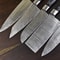 Handmade Damascus Steel 5 Pc Chef Knife Set With Hardwood Handle 3