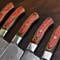 Rare Damascus Steel Chef Knives 5 Pc Handmade Knife Set 3