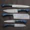Custom Handmade Damascus Steel 5 Pc Knife Set For Kitchen Outdoor Use 1