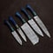 Custom Handmade Damascus Steel 5 Pc Knife Set For Kitchen Outdoor Use 2