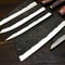 Handmade D2 Steel Chef Hunting Knife Set 5 Pc Hardwood Handle 2