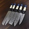 Handmade Damascus Steel Chef Hunting Knife Set 5 Pc Camel Bone Handle 0