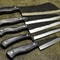 Handmade D2 Steel Chef Knife Set Of 5 Hammered Finish Hardwood Handle 1