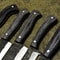 Handmade D2 Steel Chef Knife Set Of 5 Hammered Finish Hardwood Handle 2