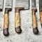 Lot Of 5 Handmade Damascus Steel Chef Knives Set Full Tang With Olive Wood Handles 4
