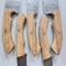 Custom Handmade Damascus Steel 5 Pcs Chef Knife Set Blue Wood Handle Kitchen Knives 1