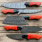 5 Pcs Custom Handmade Damascus Steel Chef Knife Set Sharp Kitchen Knives 1