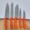 Premium 5Pc Custom Hand Forged Damascus Steel Chef Knives Set Sharp Kitchen Tools 0