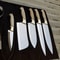 Custom Handmade Hand Forged Stainless Steel Chef Knife Set Kitchen Knives With Leather Sheath 0