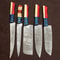 Handmade Hydra Damascus Steel Chef Knives Set Of 5 Forged Kitchen Knife Collection 1