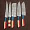 Handmade Hydra Damascus Steel Chef Knives Set Of 5 Forged Kitchen Knife Collection 2