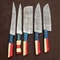 Handmade Hydra Damascus Steel Chef Knives Set Of 5 Forged Kitchen Knife Collection 2