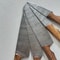 Custom Handmade Damascus Steel 5Piece Chef Knife Set Pukka Wood Handle Professional Kitchen Knives 1