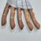 Custom Handmade Damascus Steel 5Piece Chef Knife Set Pukka Wood Handle Professional Kitchen Knives 2