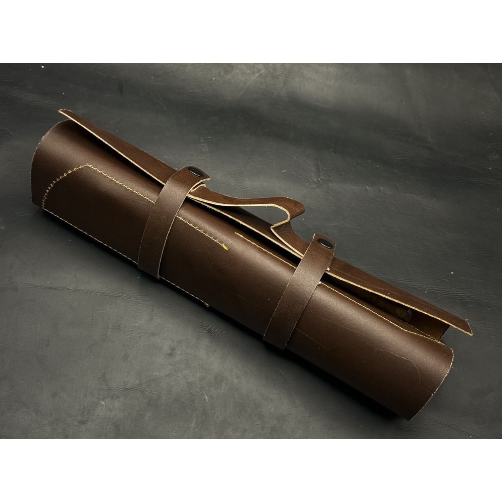 Handmade PowderCoated J2 Steel Chef Knife Set Of 5 With Wooden Bolster EDC Sheath 7