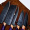 Handmade D2 Steel Kitchen Chef Knife Set Of 5 With Corian Handle Leather Sheath Entire World Bran 4