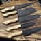 Artisan D2 Steel 5Piece Chef Knife Set Handmade Kitchen Knives Gift With Leather Bag 1