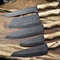 Artisan D2 Steel 5Piece Chef Knife Set Handmade Kitchen Knives Gift With Leather Bag 0