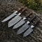 Custom Handmade 5Piece Damascus Steel Chef Knife Set Forged Kitchen Knives Collection 0