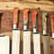 Rare Lot Of 6 Custom Handmade D2 Steel Kitchen Chef Knife Set Hard Wood Handle Razor Sharp Blades 2