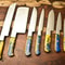 Lot Of 7 Custom Handmade D2 Tool Steel Chef Knife Set Razor Sharp Kitchen Knives With Leather Bag 3