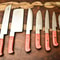 7Piece Custom Handmade D2 Steel Chef Knife Set With Leather Bag Professional Kitchen Knives 3
