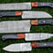 5 Pcs Handmade Damascus Steel Chef Knife Set Full Tang Kitchen Knives Gift Set 1
