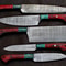 Full Tang Damascus Steel Chef Knives 5 Pcs Handmade Kitchen Knife Gift Set 1