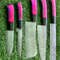 5 Pcs Custom Handmade Damascus Steel Chef Knife Set Professional Kitchen Knives Collection 0
