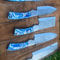Custom Handmade D2 Steel Forged Chef Knife Set With Resin Handle Sheath 1