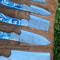 Custom Handmade D2 Steel Forged Chef Knife Set With Resin Handle Sheath 2
